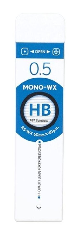Tombow Mono-WX HB 0.5 mm 40'lı Siyah Kalem Ucu 1 Adet
