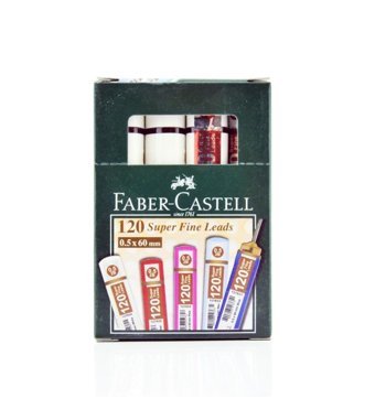 Faber-Castell Min Grip 2B 0.5 mm 120'li Siyah Kalem Ucu 12 Adet