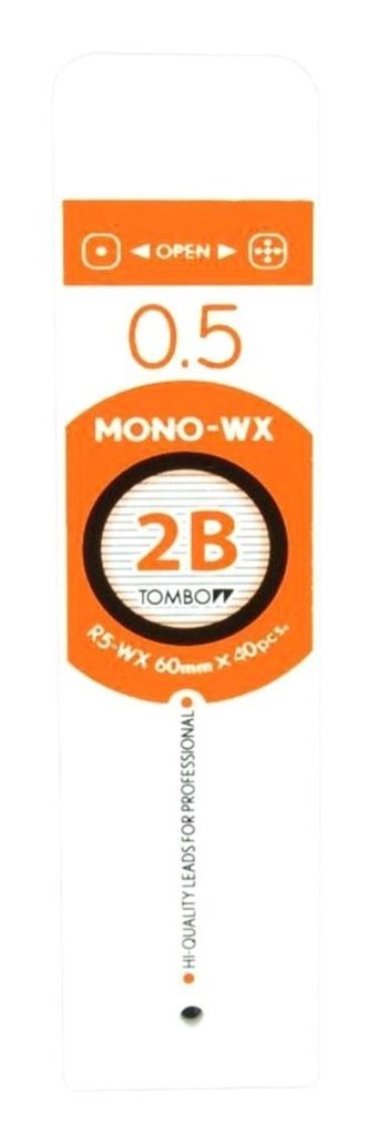 Tombow Mono-WX 2B 0.5 mm 12'li Siyah Kalem Ucu 1 Adet