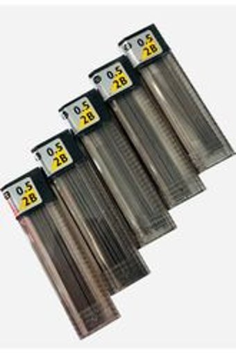 Tombow Leader 2B 0.5 mm 12'li Siyah Kalem Ucu 5 Adet