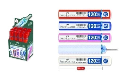Faber-Castell Min Grip 2B 0.7 mm 120'li Kalem Ucu