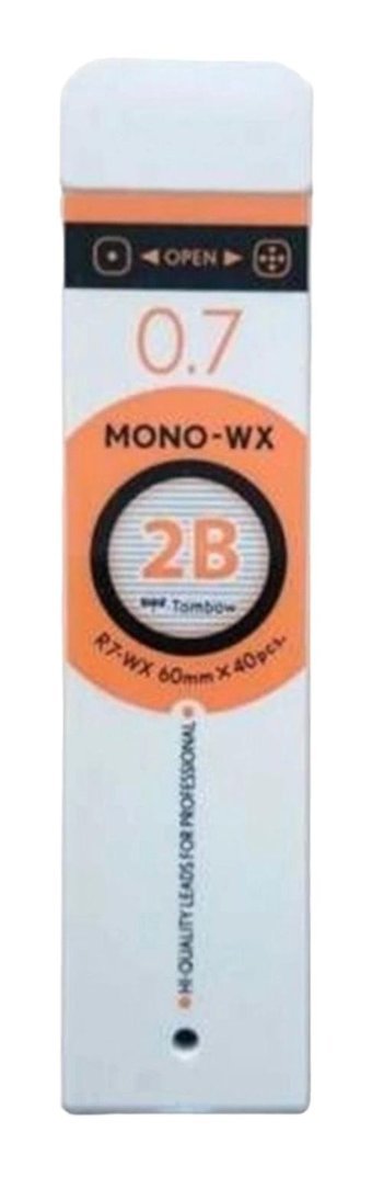 Tombow Mono 2B 0.7 mm 40'lı Siyah Kalem Ucu 1 Adet