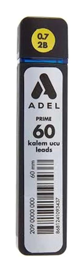 Adel Prime 2B 0.7 mm 60'lı Gri Kalem Ucu 1 Adet