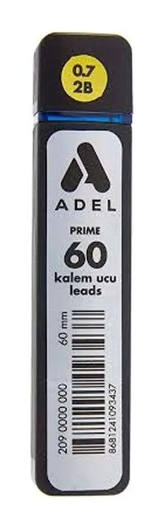 Adel Prime 2B 0.7 mm 60'lı Gri Kalem Ucu 1 Adet