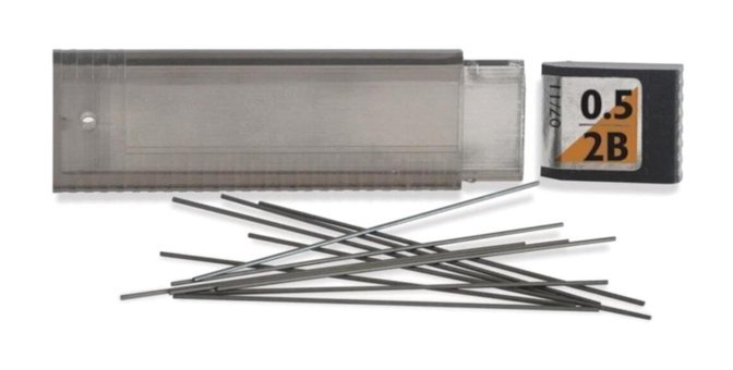 Tombow Min 2B 0.5 mm 12'li Siyah Kalem Ucu 1 Adet