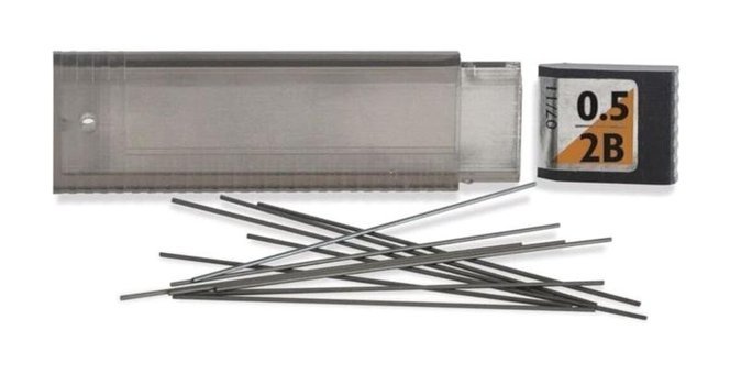 Tombow Min 2B 0.5 mm 12'li Siyah Kalem Ucu 1 Adet