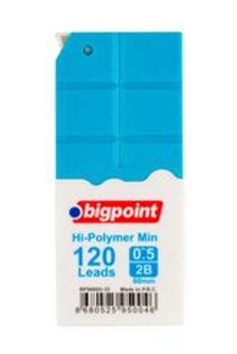 Bigpoint 2B 0.5 mm 120'li Mavi Kalem Ucu