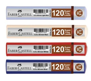Faber-Castell 2B 0.5 mm 120'li Siyah Kalem Ucu 4 Adet