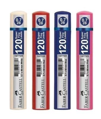 Faber-Castell 2B 0.7 mm 120'li Gri Kalem Ucu 4 Adet