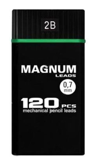 Magnum Leads 2B 0.7 mm 120'li Siyah Kalem Ucu 1 Adet