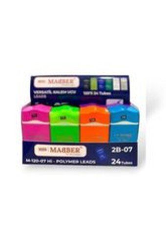 Mabber 2B 0.7 mm 24'lü Gri Kalem Ucu 24 Adet