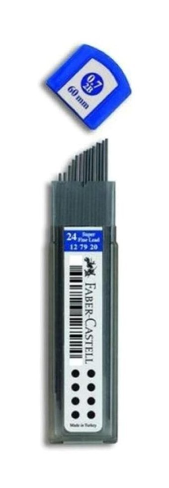 Faber-Castell Min Süper Fine 2B 0.7 mm Kalem Ucu 12 Adet