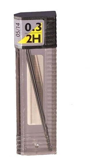 Tombow Mono 2H 0.3 mm 12'li Siyah Kalem Ucu 5 Adet