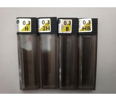 Tombow Min 2B 0.3 mm 12'li Siyah Kalem Ucu 4 Adet