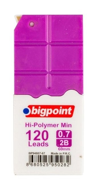 Bigpoint 2B 0.7 mm 120'li Kalem Ucu