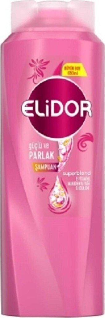 Elidor Güçlü ve Parlak Onarıcı Düz Saçlar İçin Keratin Makademia Yağı Kremsiz Şampuan Unisex Şampuanı 650 ml