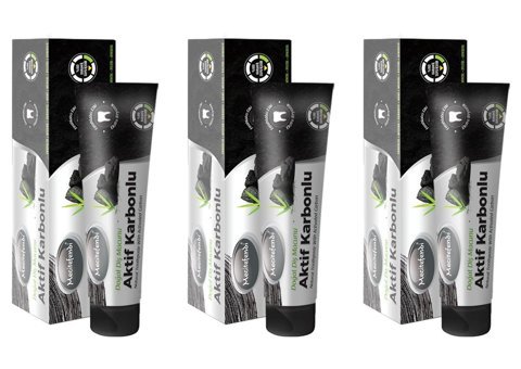 Mecitefendi Aktif Karbonlu Organik Florürsüz Diş Macunu 3x75 ml