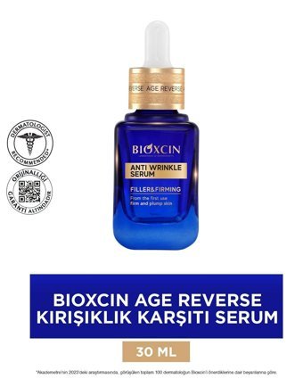 Bioxcin Age Reverse Kolajenli Retinollü Yüz Dolgunlaştıran Canlandırıcı Yaşlanma Kırışıklık Karşıtı Jel Yüz Serumu 30 ml