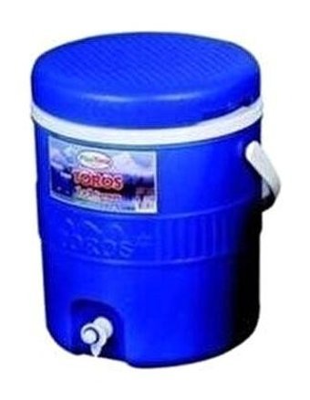 Toros Musluklu Plastik 14 lt Termos Mavi