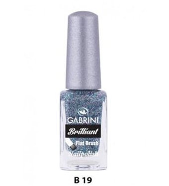 Gabrini Brilliant No:19 Mavi Parlak Simli Oje