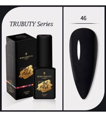 Born Pretty Trubuty No:46 Siyah Parlak Kalıcı Oje