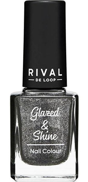 Rival De Loop Glazed Shine No:10 Şeffaf Metalik Simli Oje