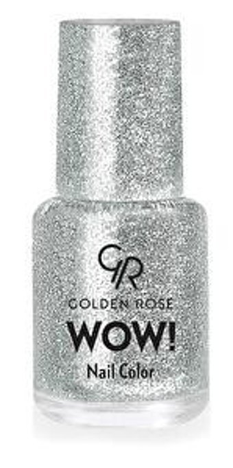 Golden Rose Wow No:201 Gri Metalik Simli Oje