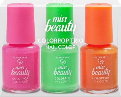 Golden Rose Colorpop Trio Çok Renkli Parlak Oje