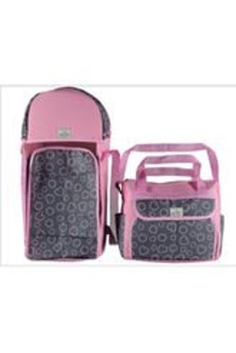 Rain Baby Kalp 12 kg Kapasiteli Taşıma Askılı Portbebe+Bakım Çantası Gri-Pembe