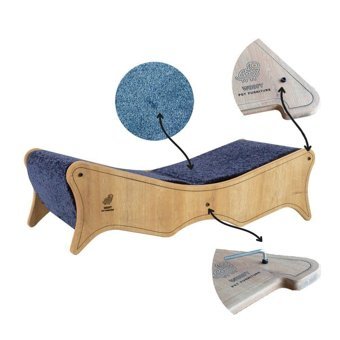 Woofy Catsy 5A Su Geçirmez İç Mekan Kedi Evi Ahşap Rengi