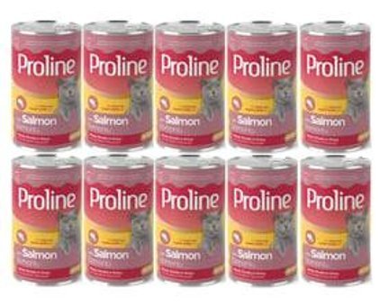 Proline Somonlu Parça Etli-Soslu Yaş Kedi Maması 10x400 gr