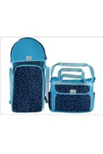 Rain Baby Kalp 12 kg Kapasiteli Taşıma Askılı Portbebe+Bakım Çantası Lacivert-Mavi