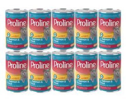 Proline Alabalık-Somonlu Parça Etli-Soslu Yaş Kedi Maması 10x400 gr