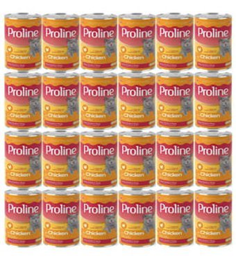 Proline Tavuk Parça Etli-Soslu Yaş Kedi Maması 24x400 gr