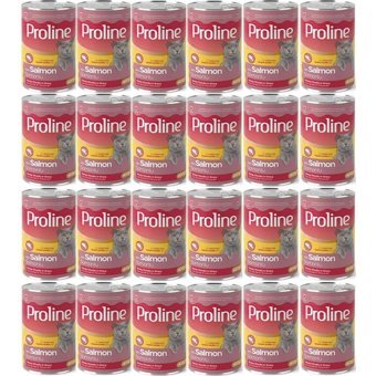 Proline Somonlu Parça Etli-Soslu Yaş Kedi Maması 24x400 gr