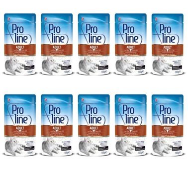 Proline Dana Eti Parça Etli Yaş Kedi Maması 10x100 gr