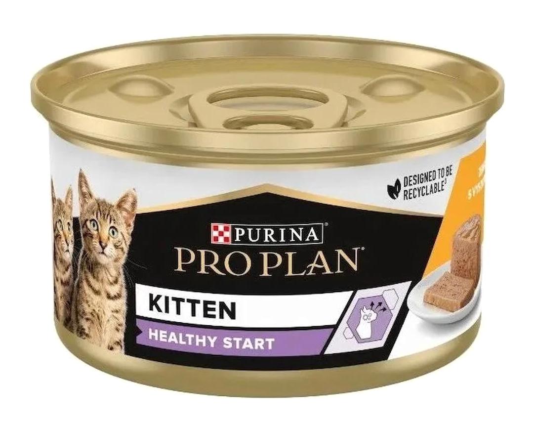 Pro Plan Tavuk Parça Etli-Soslu Yaş Kedi Maması 80 gr