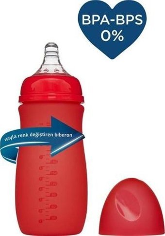 Bebedor 52302 Cam Yavaş Akışlı 0+ Ay Beyaz Damaklı Biberon Seti 260 ml
