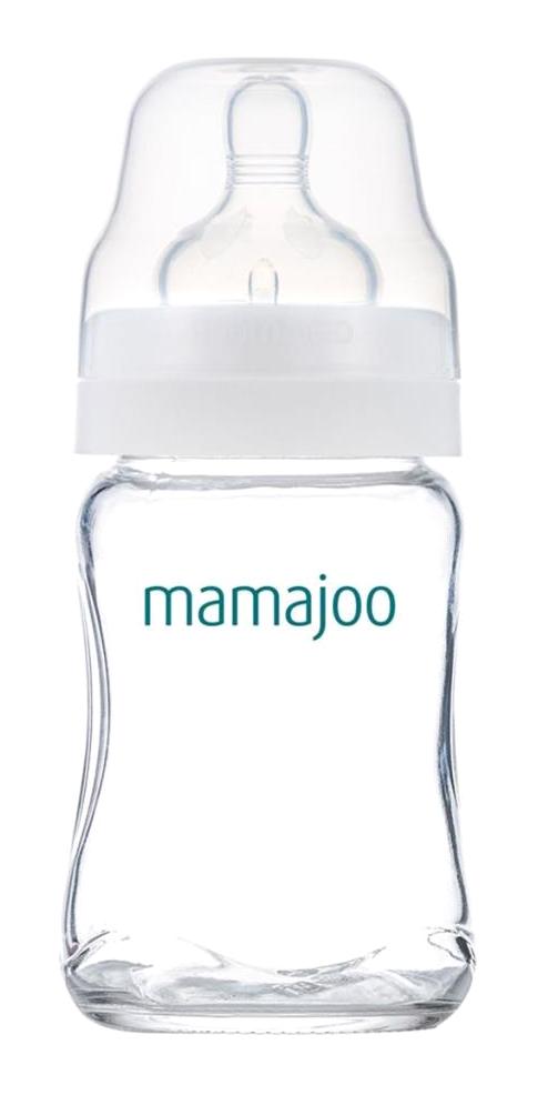 Mamajoo Cam Gaz Yapmayan Antikolik Yenidoğan Yavaş Akışlı 0+ Ay Şeffaf Damaklı Biberon Seti 240 ml