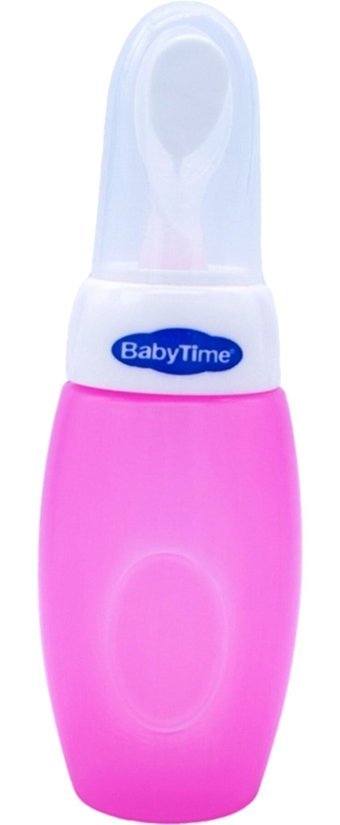 Babytime Bt086 Plastik 6+ Ay Pembe Damaklı Biberon Seti 225 ml