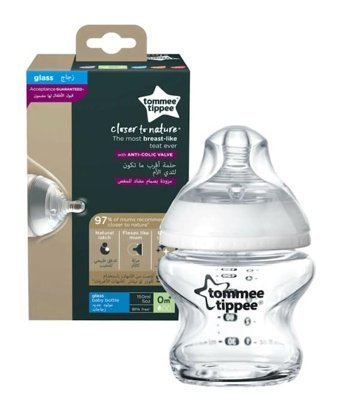 Tommee Tippee Nature Cam Gaz Yapmayan Antikolik Yenidoğan Yavaş Akışlı 0+ Ay Şeffaf Damaklı Biberon Seti 150 ml