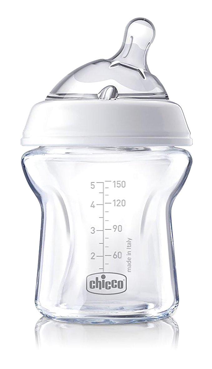 Chicco Natural Feeling Cam Gaz Yapmayan Antikolik Yenidoğan Yavaş Akışlı 0+ Ay Şeffaf Damaklı Biberon Seti 150 ml