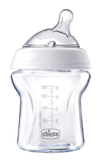 Chicco Natural Feeling Cam Gaz Yapmayan Antikolik Yenidoğan Yavaş Akışlı 0+ Ay Şeffaf Damaklı Biberon Seti 150 ml