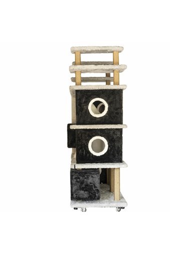 Woodsman Exclusive Cat Furnitures Furnitures General Sherman Dikdörtgen 3 Katlı İç Mekan Kedi Evi Çok Renkli