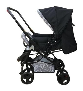 Jusso Dido Comfort Line Çift Yönlü Katlanabilir 360 Derece Dönen Tam Yatar Travel Sistem Bebek Arabası Siyah