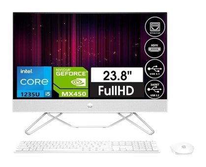 Hp 24-CB1010NT 7A3A0EAM11 Harici MX 450 Intel Core i5 1235U 32 GB Ram 512 GB SSD 23.8 inç Full HD Windows 11 Pro All In One Bilgisayar