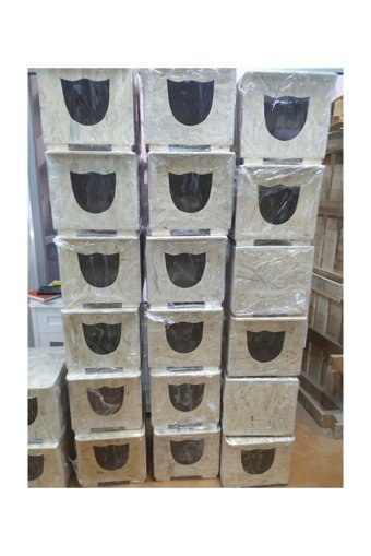 Ema 33x24x35 cm Dikdörtgen Su Geçirmez Dış Mekan Kedi Evi Ahşap Rengi