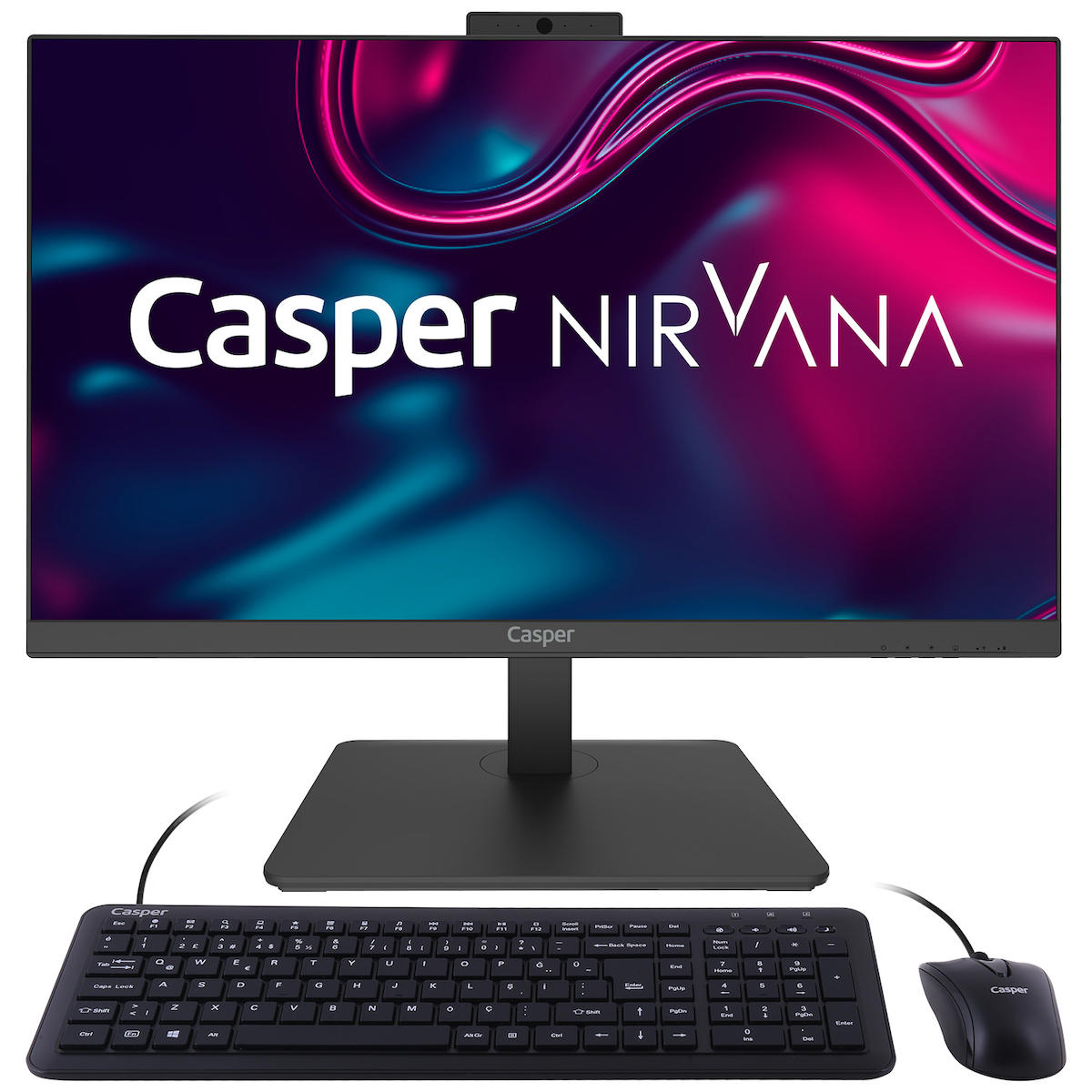 Casper Nirvana A60.1235-BV00X Dahili Iris Xe Graphics Intel Core i5 1235U 16 GB Ram 500 GB SSD 23.8 inç Full HD Freedos All In One Bilgisayar