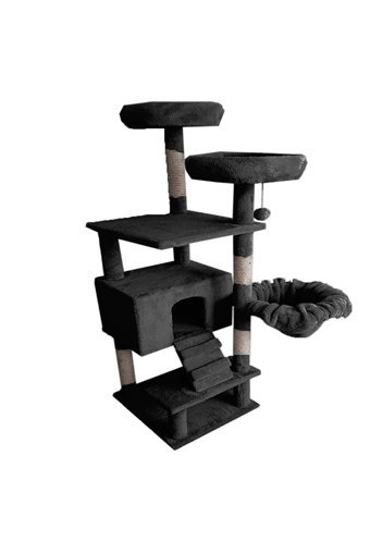 Şahinlershop Dikdörtgen İç Mekan Kedi Evi Gri