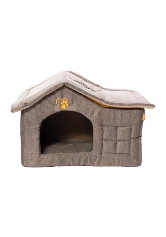 Bebebebek 59x39x45 cm Dikdörtgen Su Geçirmez Dış Mekan-İç Mekan Kedi Evi Vizon
